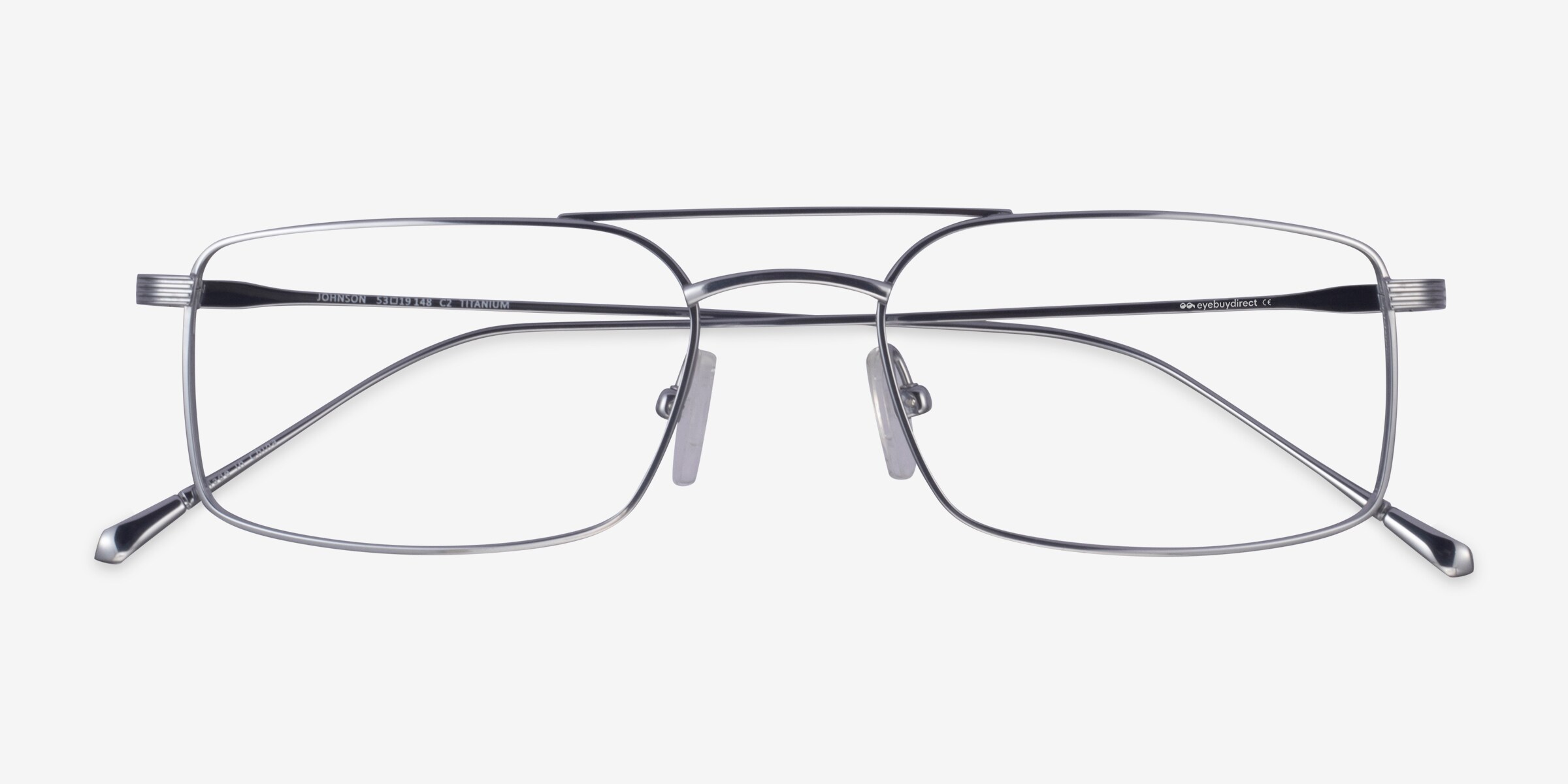 Johnson Aviator Silver Glasses for Men | Eyebuydirect Canada