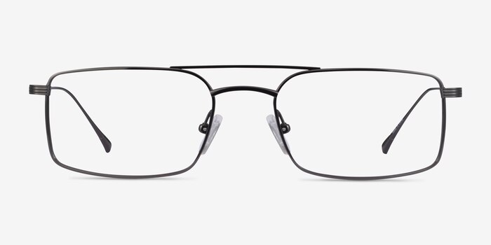 Johnson Dark Gunmetal Titanium Montures de lunettes de vue d'EyeBuyDirect