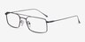 Johnson Dark Gunmetal TitaniumEyeglass Frames from EyeBuyDirect, Angle View