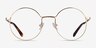 Midtown Gold TitaniumEyeglass Frames from EyeBuyDirect, Front View