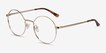 Midtown Gold TitaniumEyeglass Frames from EyeBuyDirect, Angle View