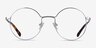 Midtown Silver TitaniumEyeglass Frames from EyeBuyDirect, Front View