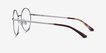 Midtown Silver TitaniumEyeglass Frames from EyeBuyDirect, Side View