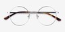 Midtown Silver TitaniumEyeglass Frames from EyeBuyDirect, Closed View