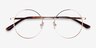 Midtown Rose Gold TitaniumEyeglass Frames from EyeBuyDirect, Closed View
