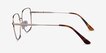 Bessie Gold TitaniumEyeglass Frames from EyeBuyDirect, Side View