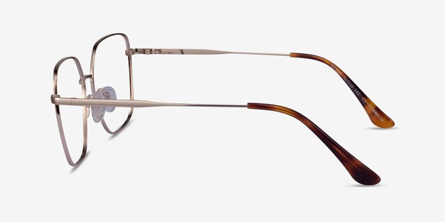 Bessie Gold TitaniumEyeglass Frames from EyeBuyDirect, Side View