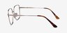 Bessie Gold TitaniumEyeglass Frames from EyeBuyDirect, Side View