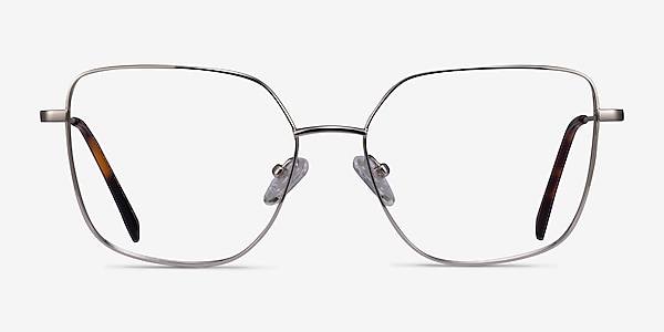 Bessie Silver Titanium Eyeglass Frames