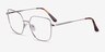 Bessie Silver TitaniumEyeglass Frames from EyeBuyDirect, Angle View