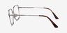 Bessie Silver TitaniumEyeglass Frames from EyeBuyDirect, Side View