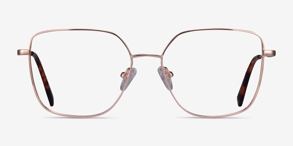 Bessie Rose Gold Titanium Eyeglass Frames