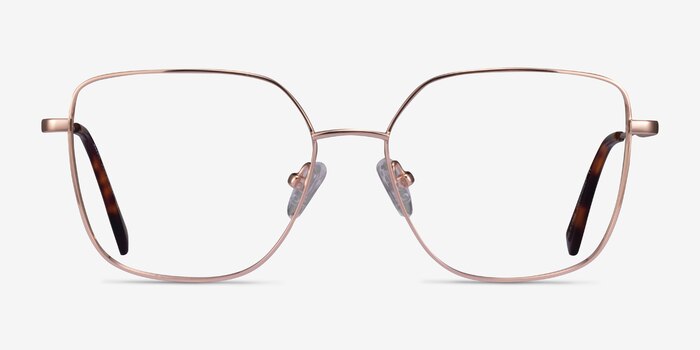 Bessie Rose Gold Titanium Eyeglass Frames from EyeBuyDirect