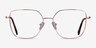 Bessie Rose Gold TitaniumEyeglass Frames from EyeBuyDirect, Front View