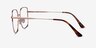 Bessie Rose Gold TitaniumEyeglass Frames from EyeBuyDirect, Side View