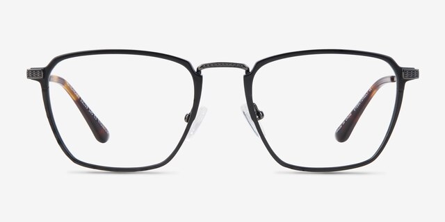 Astronomy Matte Black TitaniumEyeglass Frames from EyeBuyDirect, Front View