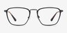 Astronomy Matte Black TitaniumEyeglass Frames from EyeBuyDirect, Front View