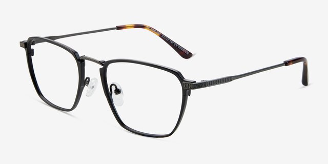 Astronomy Matte Black TitaniumEyeglass Frames from EyeBuyDirect, Angle View