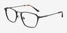 Astronomy Matte Black TitaniumEyeglass Frames from EyeBuyDirect, Angle View