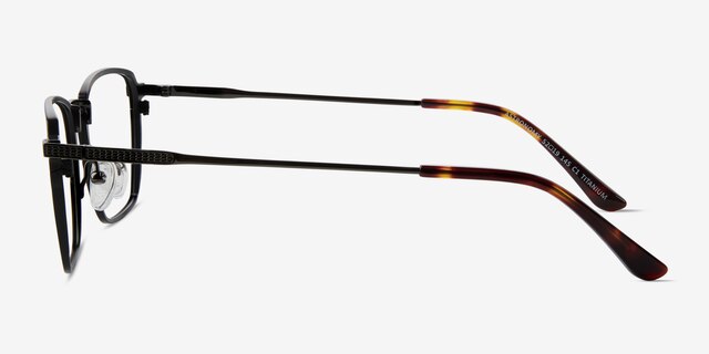 Astronomy Matte Black TitaniumEyeglass Frames from EyeBuyDirect, Side View