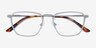 Astronomy Matte Silver TitaniumEyeglass Frames from EyeBuyDirect, Closed View