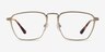 Astronomy Matte Gold TitaniumEyeglass Frames from EyeBuyDirect, Front View
