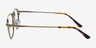 Astronomy Matte Gold TitaniumEyeglass Frames from EyeBuyDirect, Side View