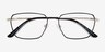 Eren Black Gold TitaniumEyeglass Frames from EyeBuyDirect, Closed View
