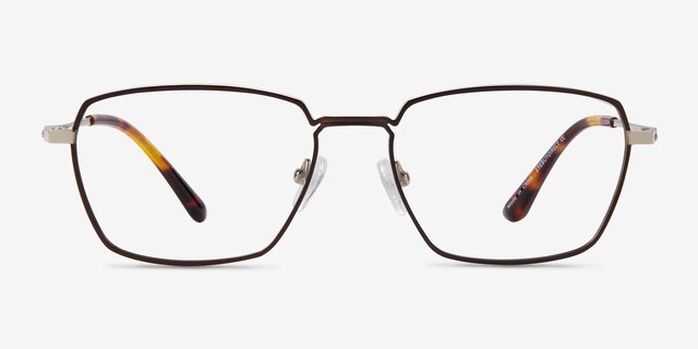 Eren Bronze Gold TitaniumEyeglass Frames from EyeBuyDirect, Front View