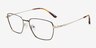 Eren Bronze Gold TitaniumEyeglass Frames from EyeBuyDirect, Angle View