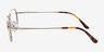 Eren Bronze Gold TitaniumEyeglass Frames from EyeBuyDirect, Side View
