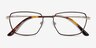 Eren Bronze Gold TitaniumEyeglass Frames from EyeBuyDirect, Closed View