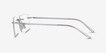 Nate Silver Clear TitaniumEyeglass Frames from EyeBuyDirect, Side View