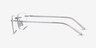 Nate Silver Clear TitaniumEyeglass Frames from EyeBuyDirect, Side View