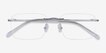 Nate Silver Clear TitaniumEyeglass Frames from EyeBuyDirect, Closed View