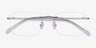 Nate Silver Clear TitaniumEyeglass Frames from EyeBuyDirect, Closed View