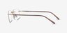 Nate Gold Brown TitaniumEyeglass Frames from EyeBuyDirect, Side View