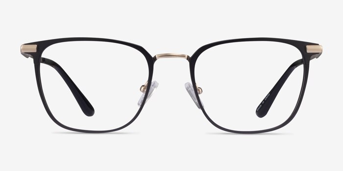 Pond Matte Black Titanium Eyeglass Frames from EyeBuyDirect