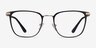 Pond Matte Black TitaniumEyeglass Frames from EyeBuyDirect, Front View