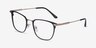 Pond Matte Black TitaniumEyeglass Frames from EyeBuyDirect, Angle View