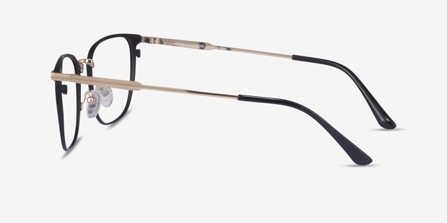 Pond Matte Black TitaniumEyeglass Frames from EyeBuyDirect, Side View