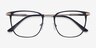 Pond Matte Black TitaniumEyeglass Frames from EyeBuyDirect, Closed View