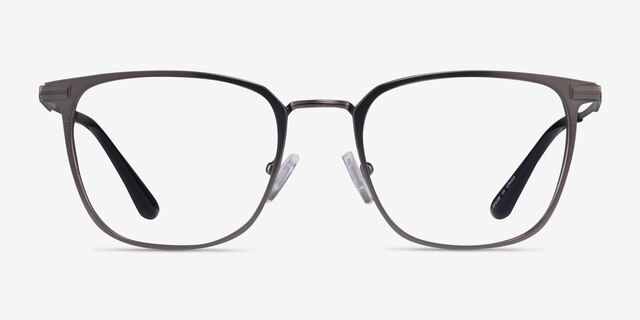 Pond Matte Gunmetal TitaniumEyeglass Frames from EyeBuyDirect, Front View