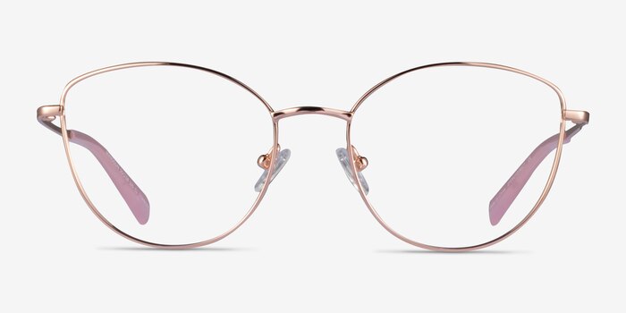 Mandolin Rose Gold Titanium Eyeglass Frames from EyeBuyDirect