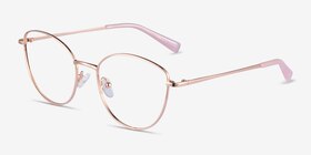 Mandolin Cat Eye Rose Gold Glasses for Women | EyeBuyDirect