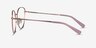 Mandolin Rose Gold TitaniumEyeglass Frames from EyeBuyDirect, Side View