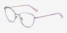 Mandolin Rainbow TitaniumEyeglass Frames from EyeBuyDirect, Angle View