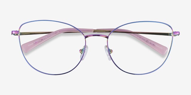 Mandolin Rainbow TitaniumEyeglass Frames from EyeBuyDirect, Closed View