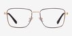 Bolton Gold Brown TitaniumEyeglass Frames from EyeBuyDirect, Front View