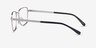 Bolton Silver Black TitaniumEyeglass Frames from EyeBuyDirect, Side View